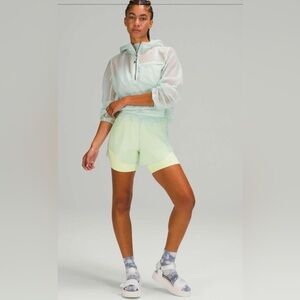 Lululemon Step Out High Rise 3" Ocean Air lightweight run athletic shorts 10